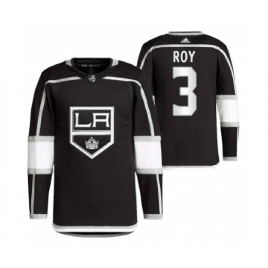 Men's Los Angeles Kings 3 Matt Roy Black Stitched Jersey