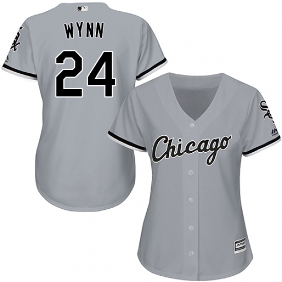 Women's Majestic Chicago White Sox 24 Early Wynn Authentic Grey Road Cool Base MLB Jersey