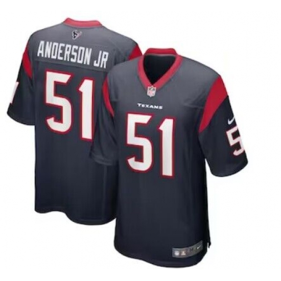 Men's Houston Texans 51 Will Anderson Jr. Nike Navy 2023 NFL Draft First Round Pick Limited Jersey