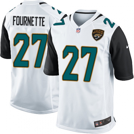 Men's Nike Jacksonville Jaguars 27 Leonard Fournette Game White NFL Jersey