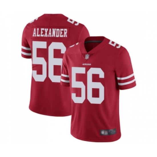 Men's San Francisco 49ers 56 Kwon Alexander Red Team Color Vapor Untouchable Limited Player Football Jersey