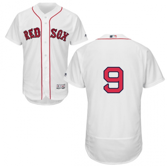 Men's Majestic Boston Red Sox 9 Ted Williams White Home Flex Base Authentic Collection MLB Jersey