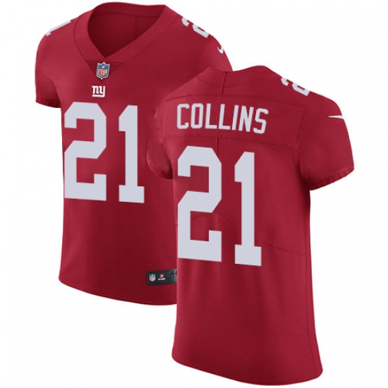 Men's Nike New York Giants 21 Landon Collins Red Alternate Vapor Untouchable Elite Player NFL Jersey