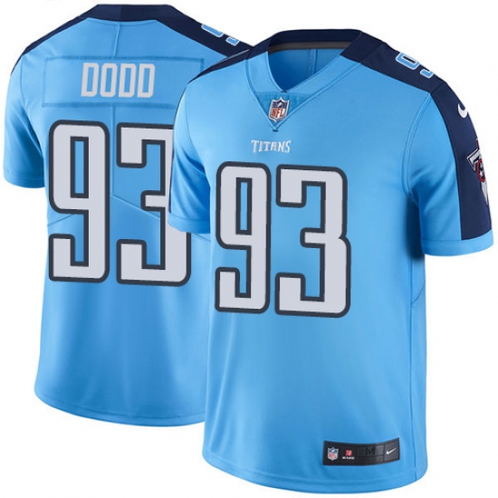 Youth Nike Tennessee Titans 93 Kevin Dodd Elite Light Blue Team Color NFL Jersey