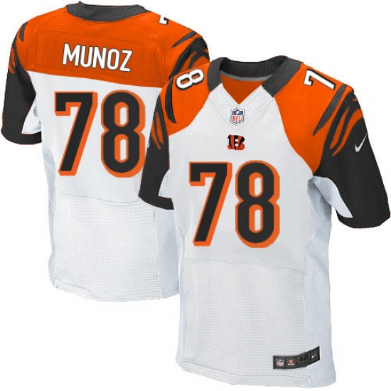 Men's Nike Cincinnati Bengals 78 Anthony Munoz Elite White NFL Jersey