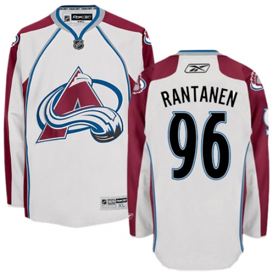 Women's Reebok Colorado Avalanche 96 Mikko Rantanen Authentic White Away NHL Jersey