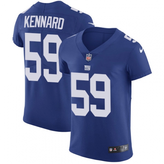 Men's Nike New York Giants 59 Devon Kennard Elite Royal Blue Team Color NFL Jersey