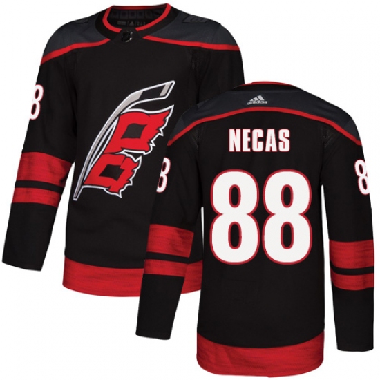 Youth Adidas Carolina Hurricanes 88 Martin Necas Premier Black Alternate NHL Jersey