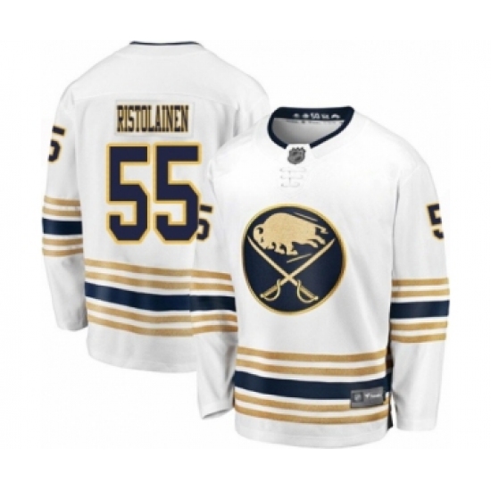 Men's Buffalo Sabres 55 Rasmus Ristolainen Fanatics Branded White 50th Season Breakaway Hockey Jersey