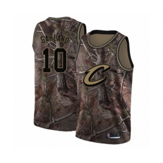 Men's Cleveland Cavaliers 10 Darius Garland Swingman Camo Realtree Collection Basketball Jersey