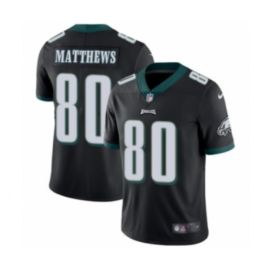 Men's Nike Philadelphia Eagles 80 Jordan Matthews Black Alternate Vapor Untouchable Limited Player NFL Jersey