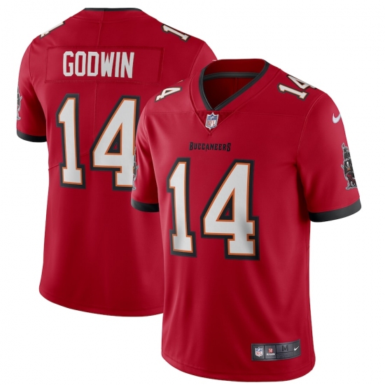 Men's Tampa Bay Buccaneers 14 Chris Godwin Nike Red Vapor Limited Jersey