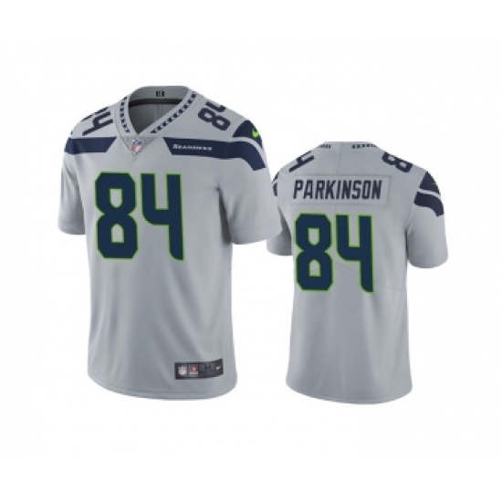 Men's Seattle Seahawks 84 Colby Parkinson Gray Vapor Untouchable Limited Stitched Jersey