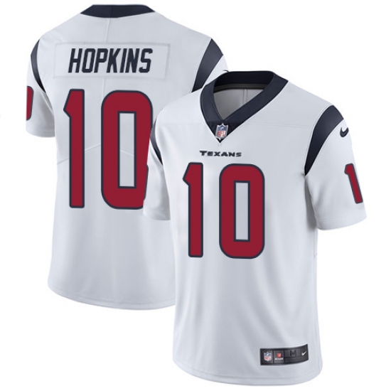 Men's Nike Houston Texans 10 DeAndre Hopkins Limited White Vapor Untouchable NFL Jersey