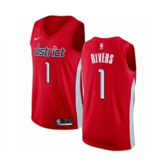 Women's Nike Washington Wizards 1 Austin Rivers Red Swingman Jersey - Earned Edition