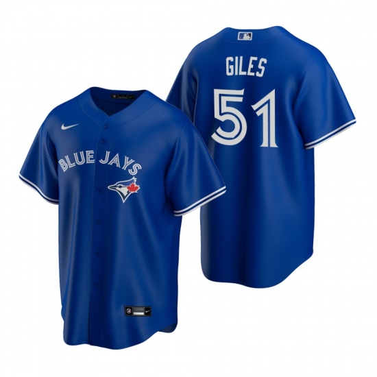 Men's Nike Toronto Blue Jays 51 Ken Giles Royal Alternate Stitched Baseball Jersey