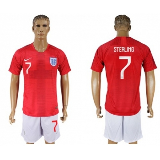 England 7 Sterling Away Soccer Country Jersey