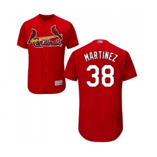 Men's St. Louis Cardinals 38 Jose Martinez Red Alternate Flex Base Authentic Collection Baseball Jersey