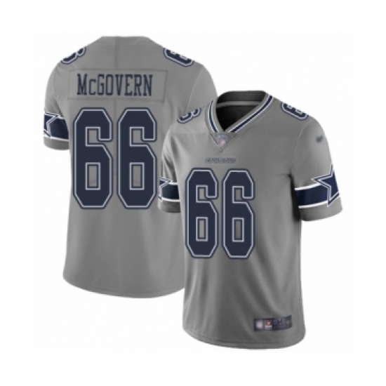 Youth Dallas Cowboys 66 Connor McGovern Limited Gray Inverted Legend Football Jersey