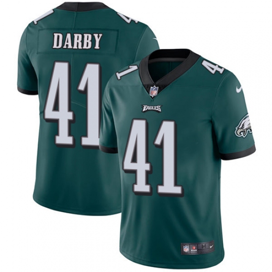 Men's Nike Philadelphia Eagles 41 Ronald Darby Midnight Green Team Color Vapor Untouchable Limited Player NFL Jersey