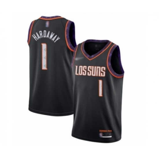 Women's Phoenix Suns 1 Penny Hardaway Swingman Black Basketball Jersey - 2019 20 City Edition