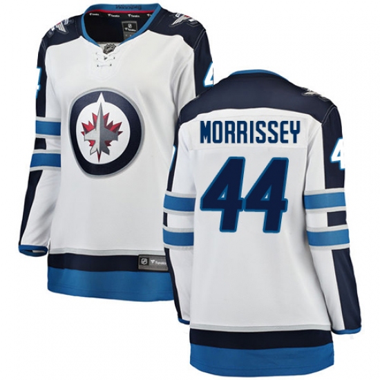 Women's Winnipeg Jets 44 Josh Morrissey Fanatics Branded White Away Breakaway NHL Jersey