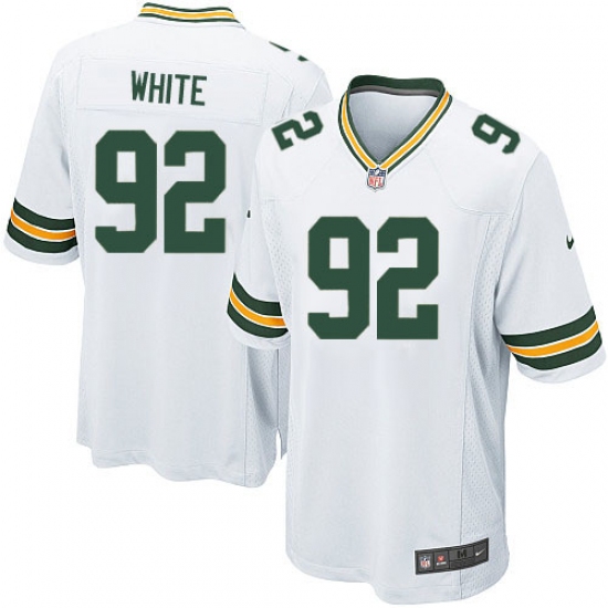 Men's Nike Green Bay Packers 92 Reggie White Game White NFL Jersey