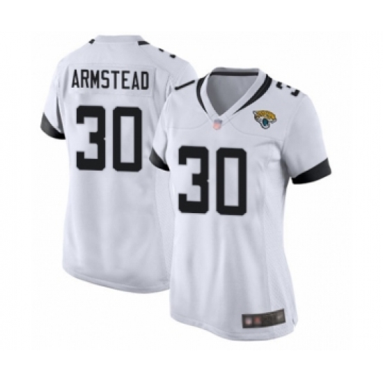 Women's Jacksonville Jaguars 30 Ryquell Armstead Game White Football Jersey