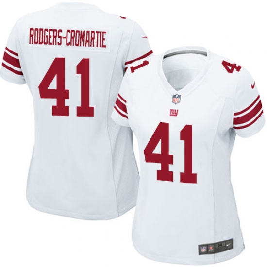 Women's Nike New York Giants 41 Dominique Rodgers-Cromartie Game White NFL Jersey