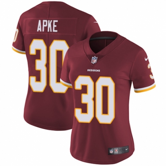 Women's Nike Washington Redskins 30 Troy Apke Burgundy Red Team Color Vapor Untouchable Limited Player NFL Jersey