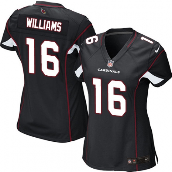 Women's Nike Arizona Cardinals 16 Chad Williams Game Black Alternate NFL Jersey