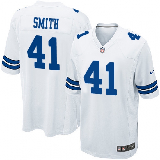 Men's Nike Dallas Cowboys 41 Keith Smith Game White NFL Jersey