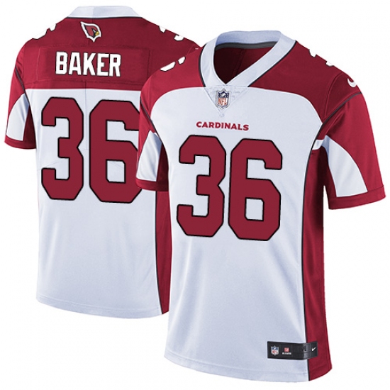 Youth Nike Arizona Cardinals 36 Budda Baker White Vapor Untouchable Limited Player NFL Jersey