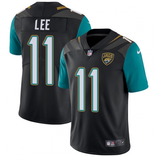 Men's Nike Jacksonville Jaguars 11 Marqise Lee Black Alternate Vapor Untouchable Limited Player NFL Jersey