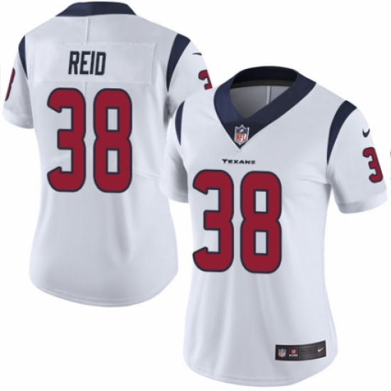 Women's Nike Houston Texans 38 Justin Reid White Vapor Untouchable Elite Player NFL Jersey