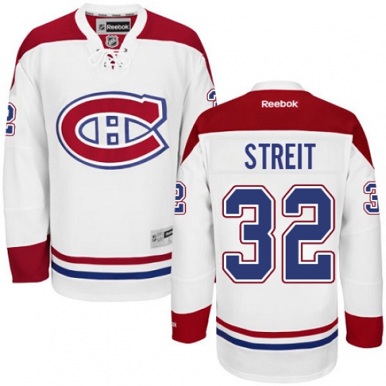 Youth Reebok Montreal Canadiens 32 Mark Streit Authentic White Away NHL Jersey