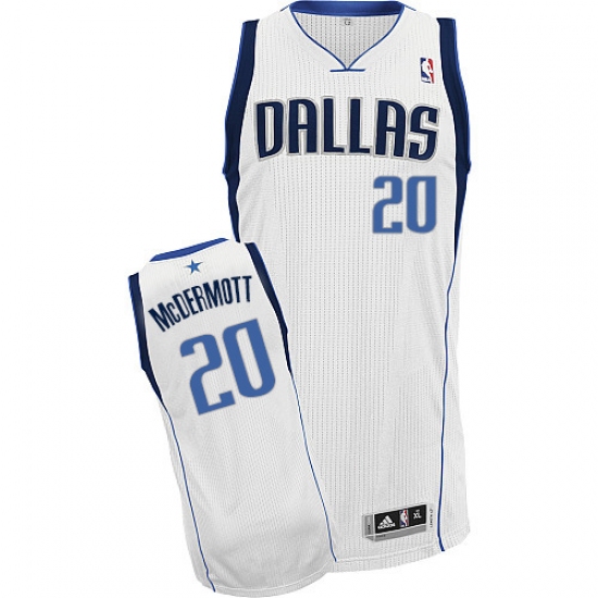 Men's Adidas Dallas Mavericks 20 Doug McDermott Authentic White Home NBA Jersey
