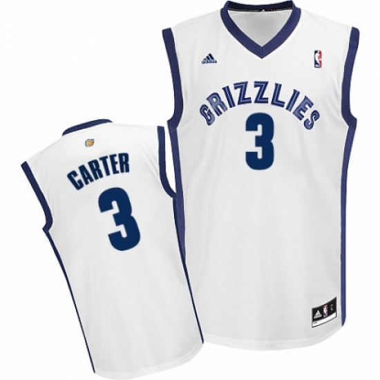 Youth Adidas Memphis Grizzlies 3 Jevon Carter Swingman White Home NBA Jersey