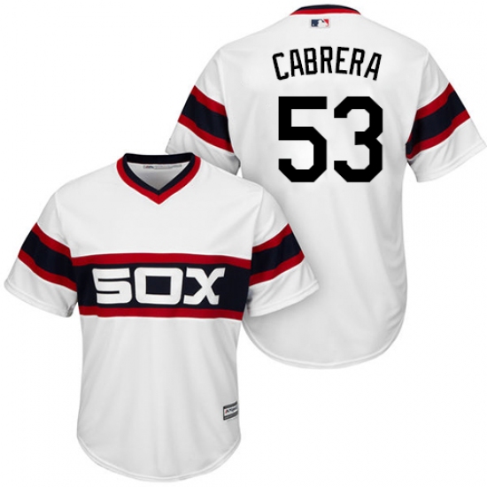 Youth Majestic Chicago White Sox 53 Welington Castillo Replica White 2013 Alternate Home Cool Base MLB Jersey