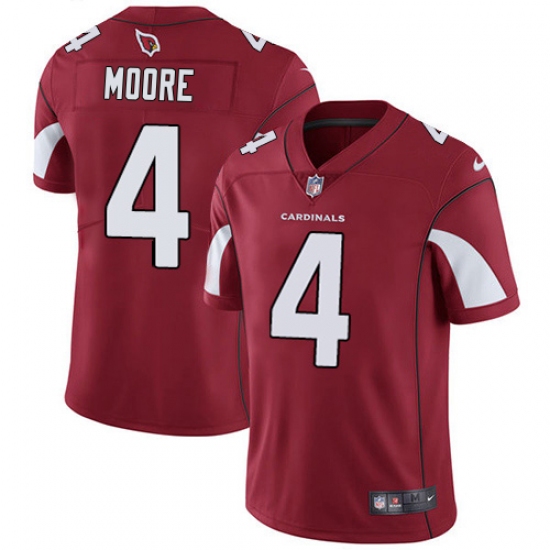 Men's Nike Arizona Cardinals 4 Rondale Moore Red Stitched NFL Limited Rush Jersey