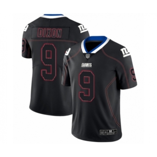 Men's New York Giants 9 Riley Dixon Limited Lights Out Black Rush Football Jersey