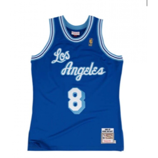 Los Angeles Lakers 8 Kobe Bryant Blue NBA Swingman Hardwood Classics Jersey