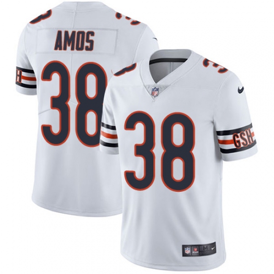 Youth Nike Chicago Bears 38 Adrian Amos Elite White NFL Jersey