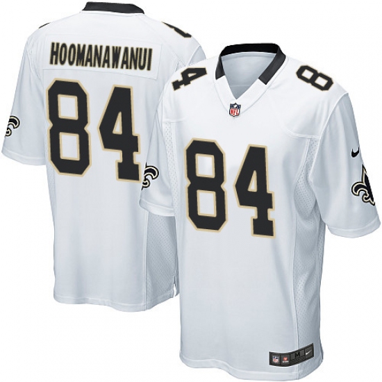 Men's Nike New Orleans Saints 84 Michael Hoomanawanui Game White NFL Jersey