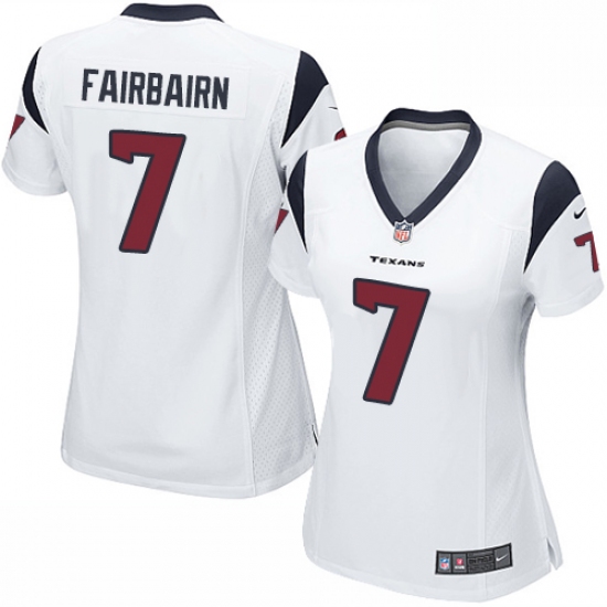 Women's Nike Houston Texans 7 Ka'imi Fairbairn Game White NFL Jersey