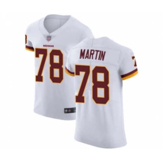 Men's Washington Redskins 78 Wes Martin White Vapor Untouchable Elite Player Football Jersey