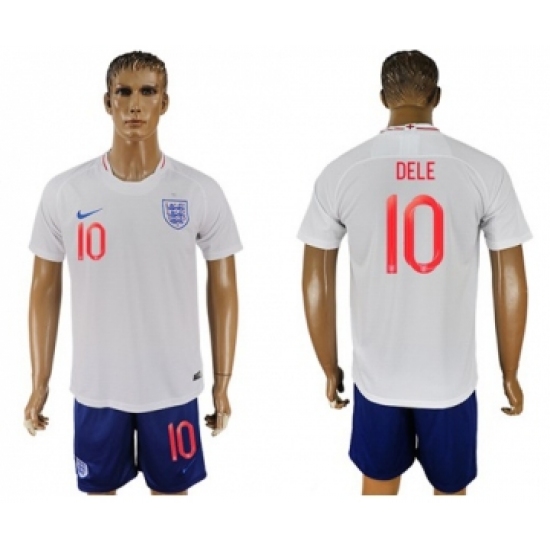 England 10 Dele Home Soccer Country Jersey