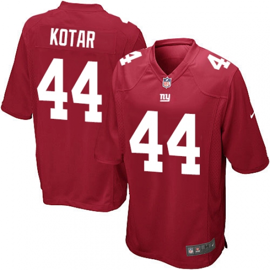 Men's Nike New York Giants 44 Doug Kotar Game Red Alternate NFL Jersey