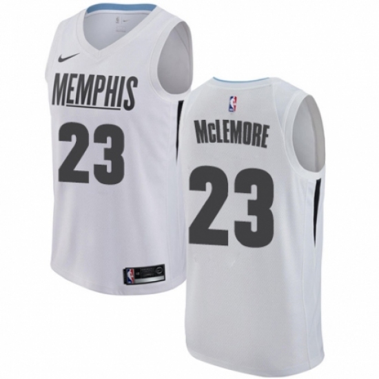 Women's Nike Memphis Grizzlies 23 Ben McLemore Swingman White NBA Jersey - City Edition