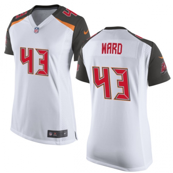 Women's Nike Tampa Bay Buccaneers 43 T.J. Ward Game White NFL Jersey